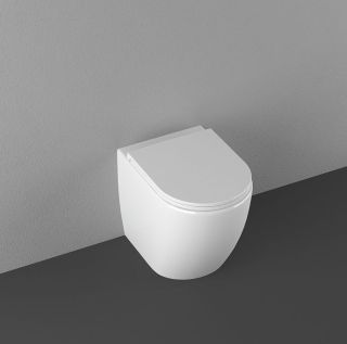 Приставной унитаз Isvea Infinity 10NF10001SV безободковый крышка микролифт белый